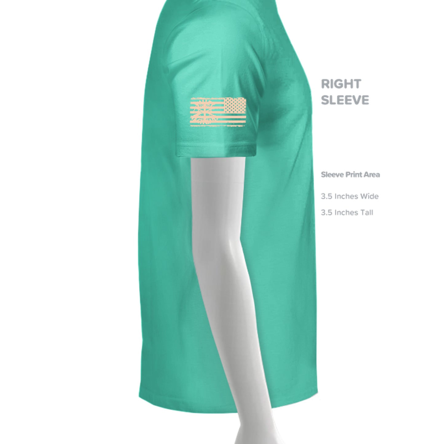Aqua Heather - DM130 - SLEEVE_RIGHT