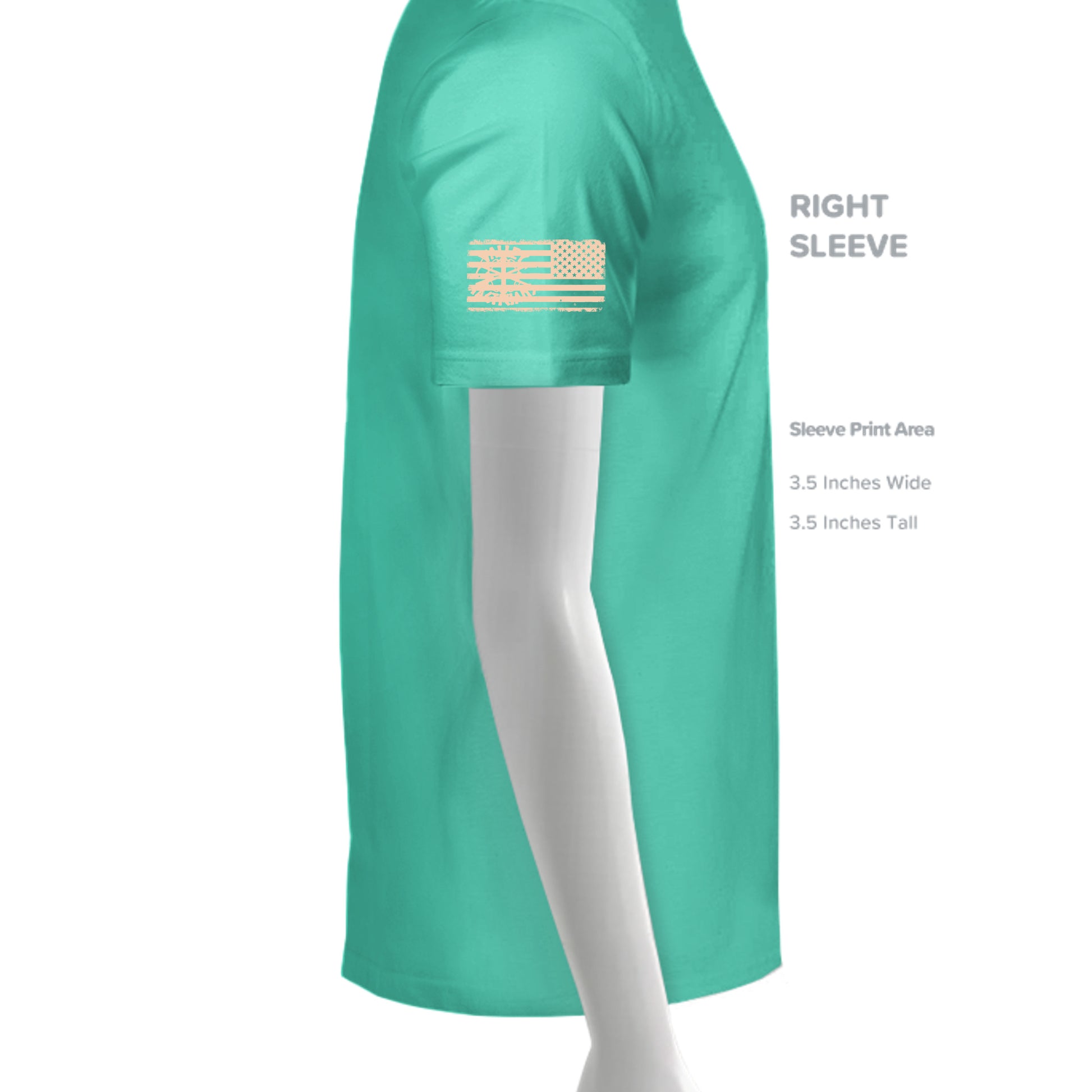 Aqua Heather - DM130 - SLEEVE_RIGHT