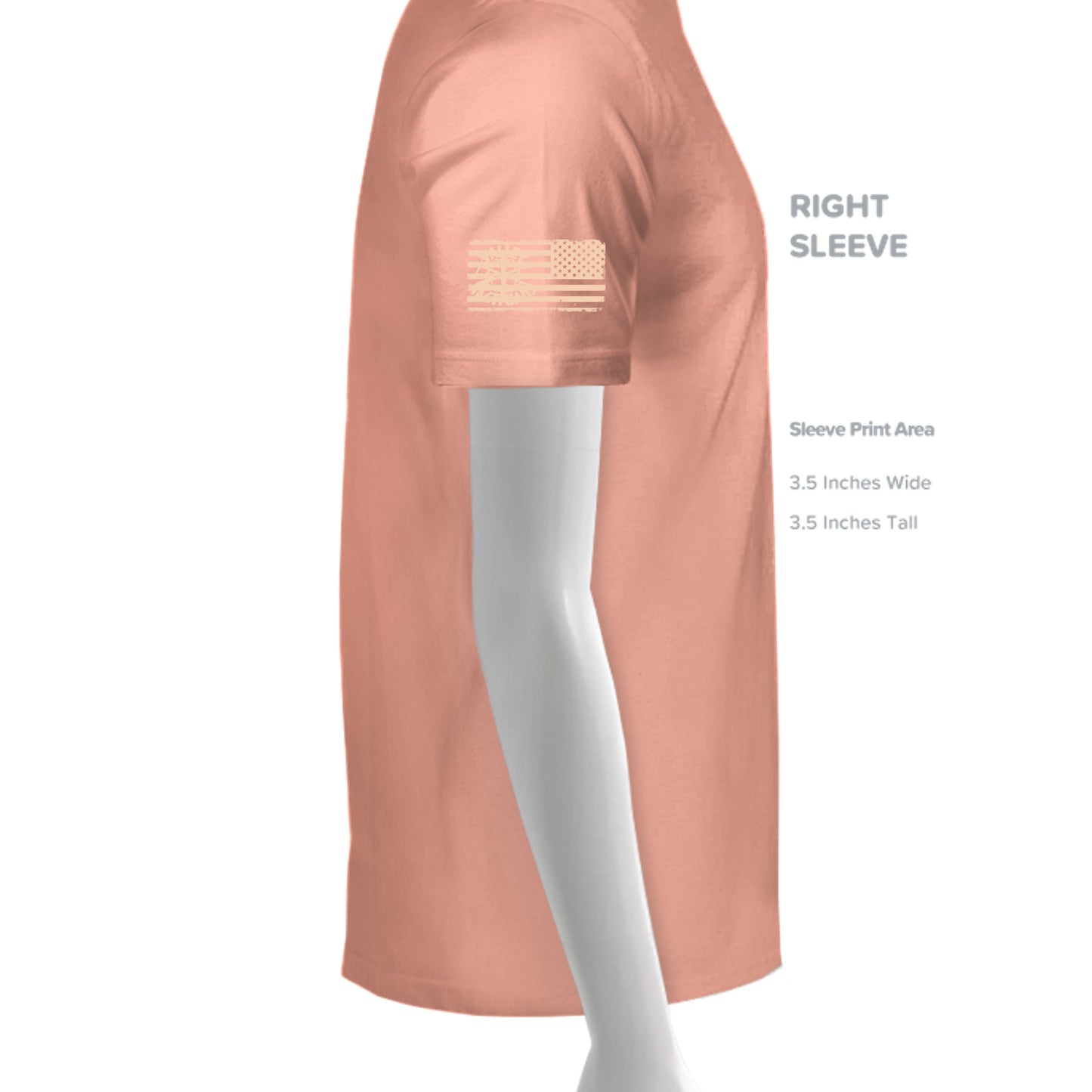 Heathered Dusty Peach - DM130 - SLEEVE_RIGHT